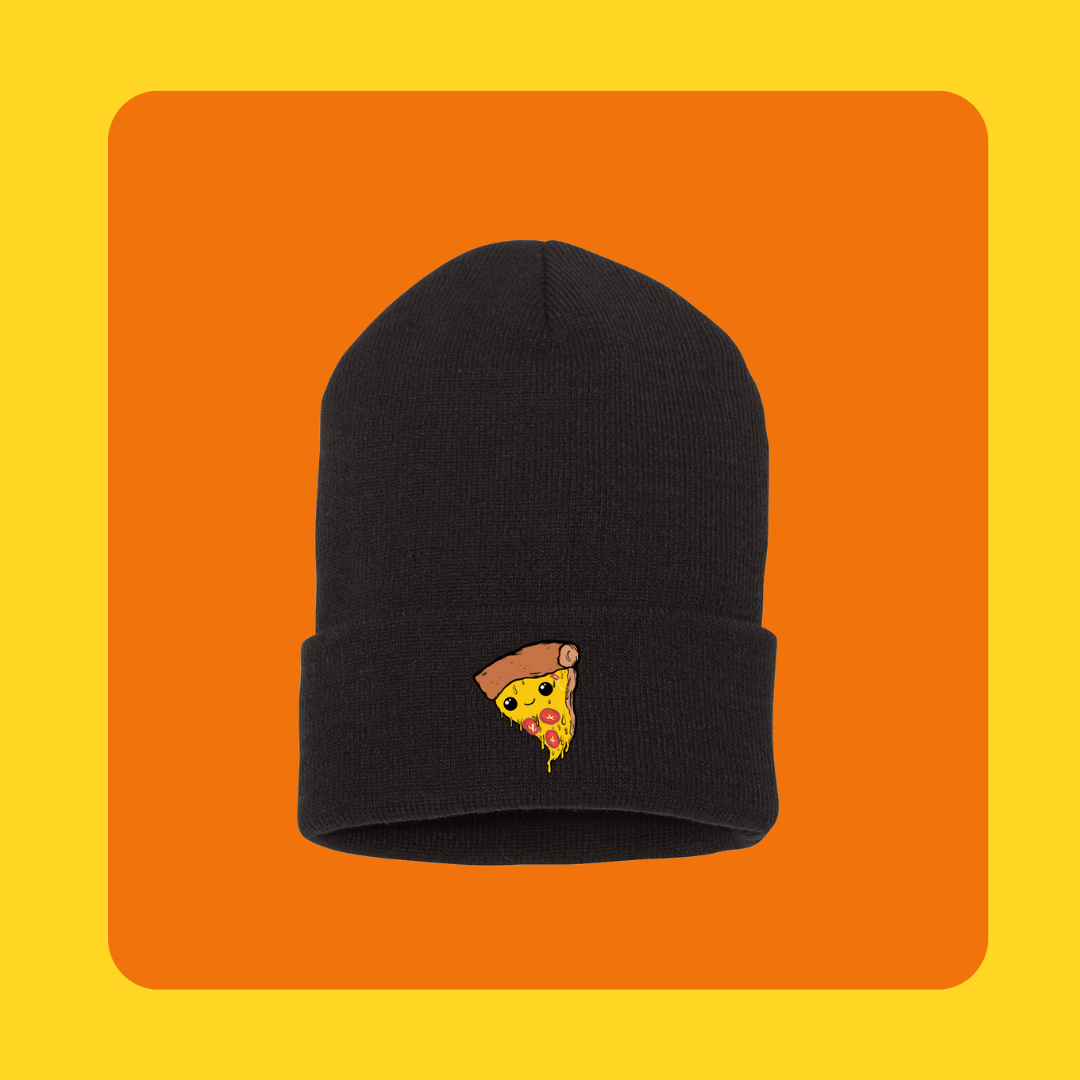 Ello Hat: Embroidered Pizza
